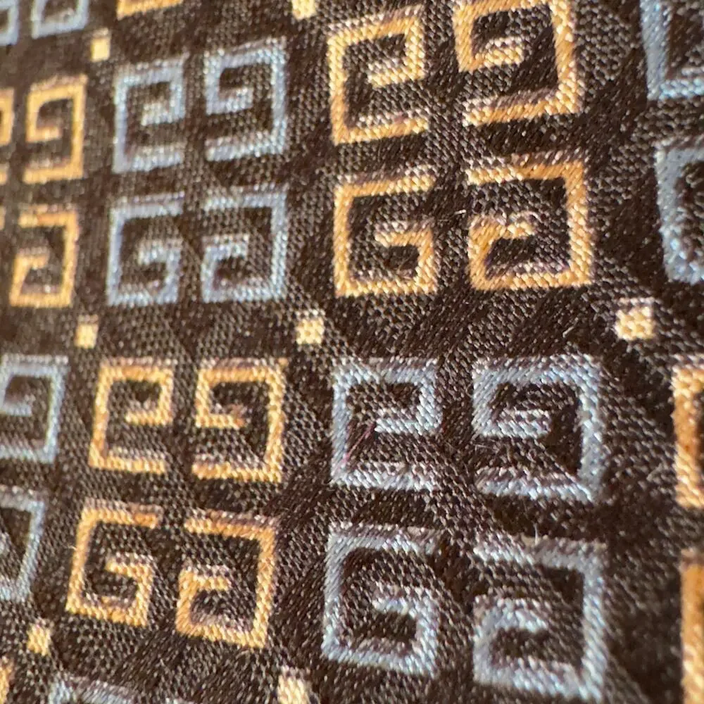 Givenchy Paris 4G 100% Silk Mens Tie Classic Hallmark Monogram Made in Italy